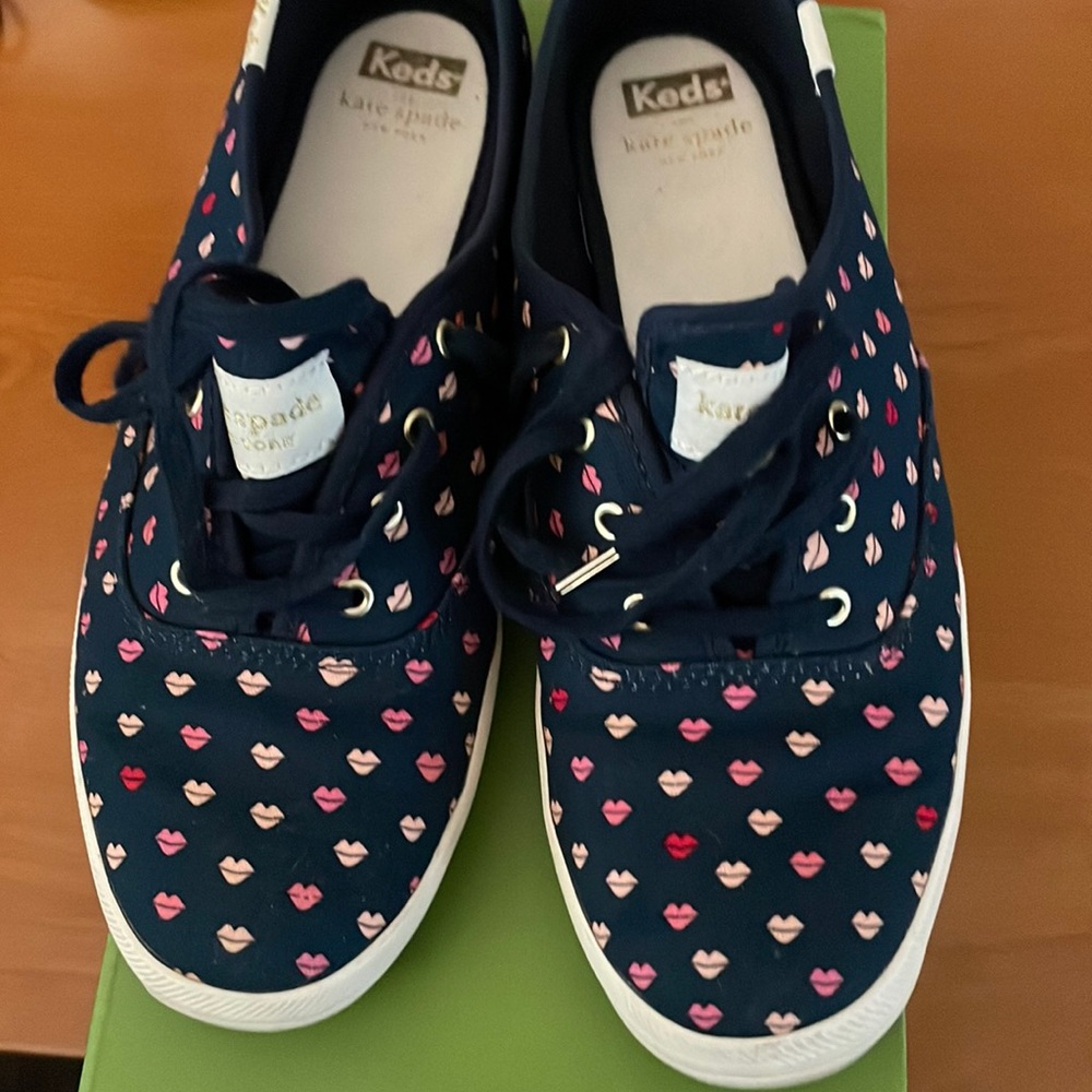 Keds for Kate Spade canvas lips print sneakers